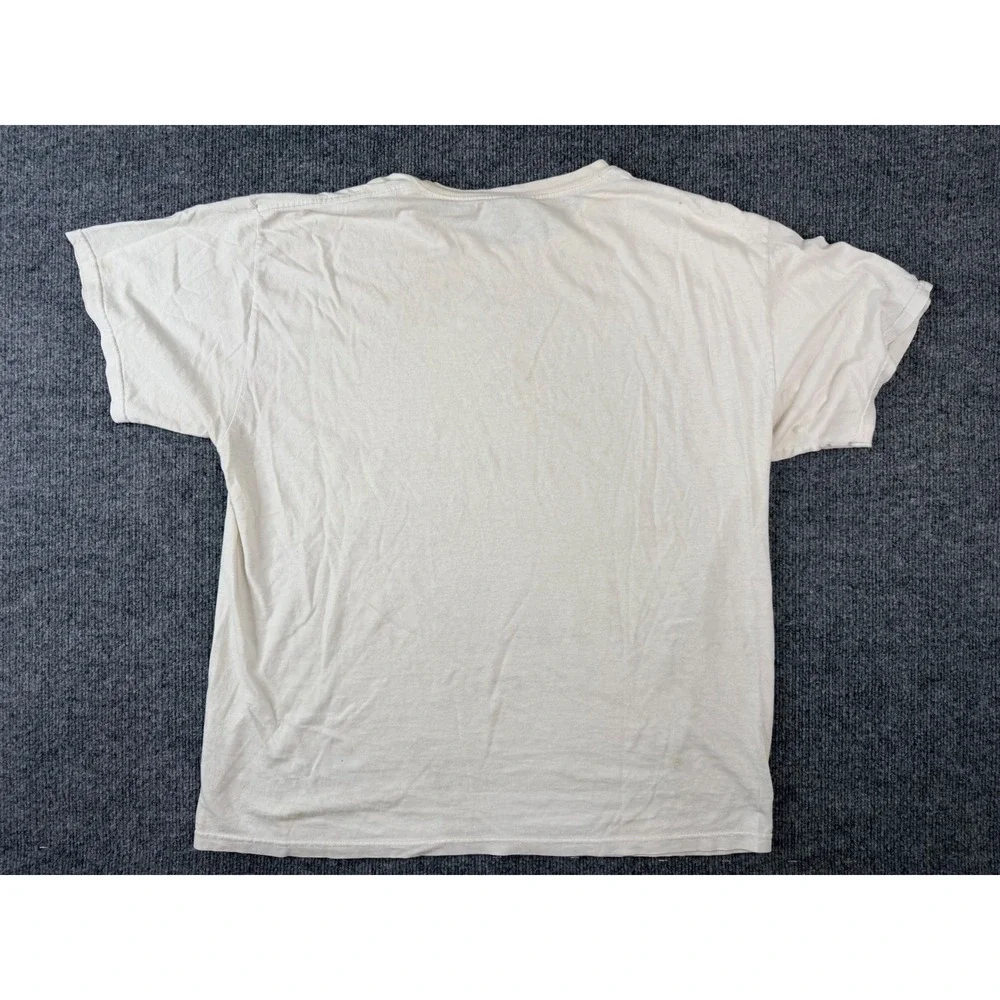 Vintage Hanes T Shirt XL White Yellow Lab Duck Hunting Graphic James Killen‎ 90s